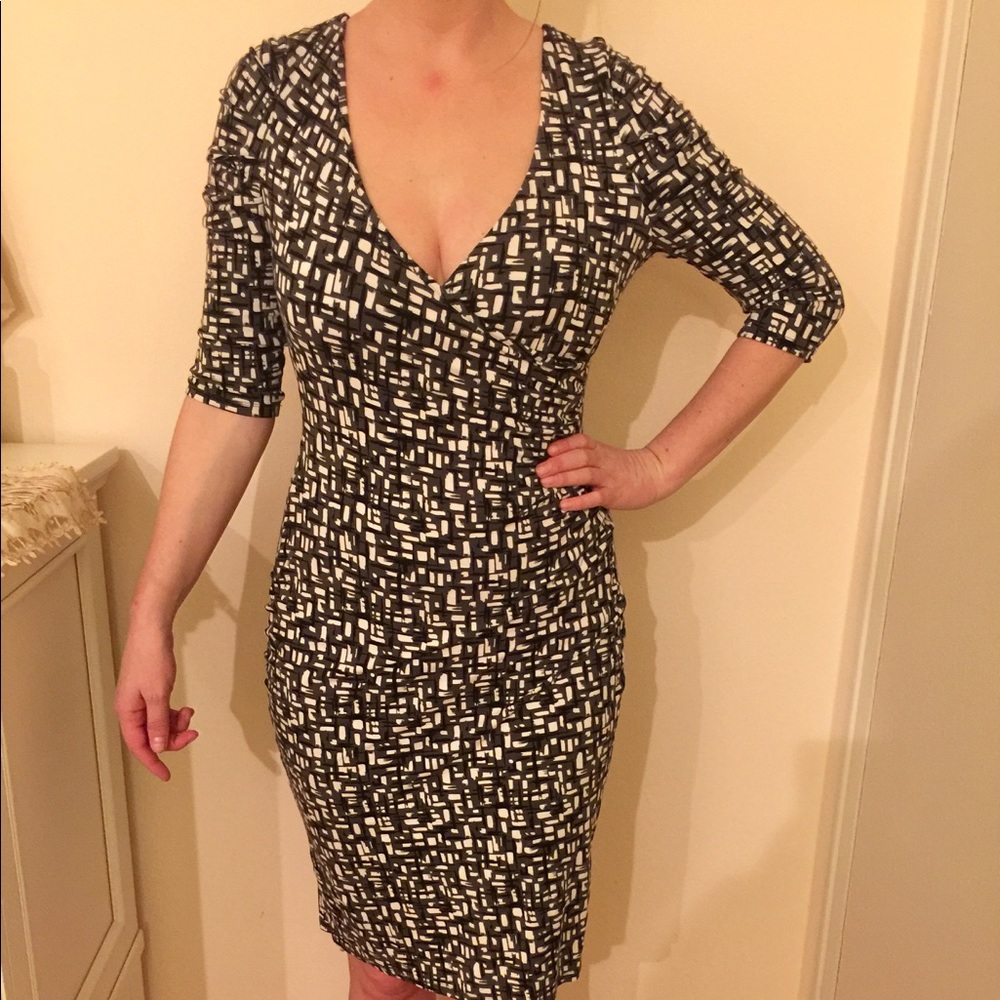 Kenneth Cole Teaction faux wrap dress, size small